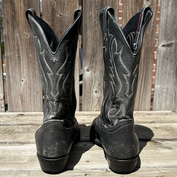 Vintage Laredo charcoal Cowboy Boots MADE IN USA sz 10/43 - Picture 3 of 8